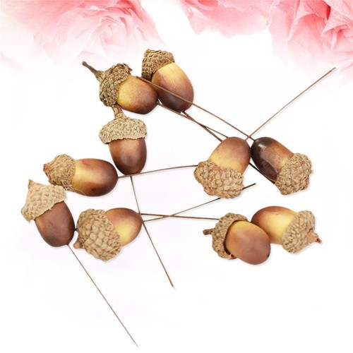 Pcs artificial acorns - 10, decor