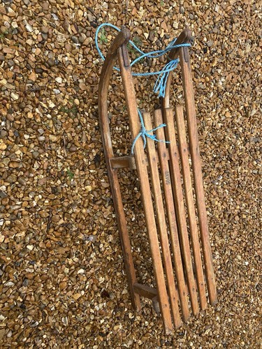 Vintage wooden davos sledge - wooden,