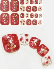 TOE NAIL WRAPS - PEEL OFF AND