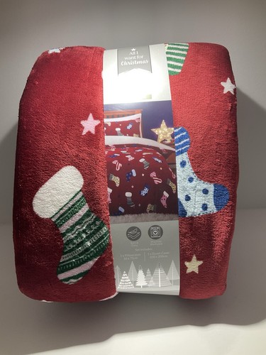 Dunelm christmas fleece - dunelm, double