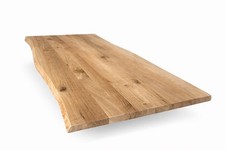 Solid oak live edge table - oak,