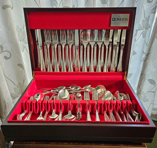 Oneida stainless steel - steel, beaded