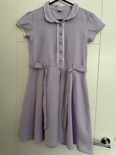 Girls purple white gingham - tu, purple/white