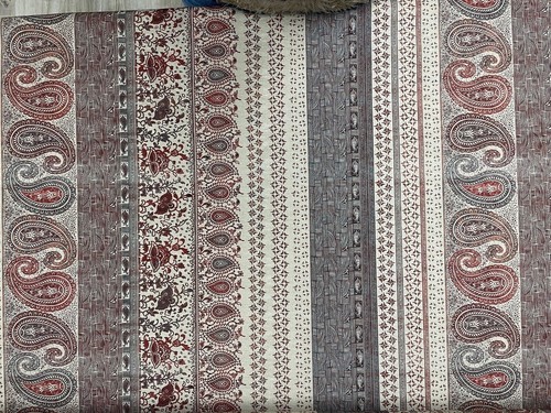 Banyan linen fabric paisley - banyan,