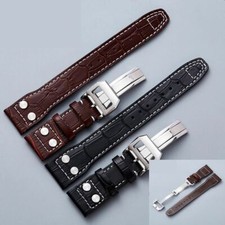 22mm Brown or Black Leather