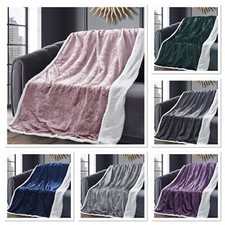 VELOSSO  CRUSHED VELVET SHERPA