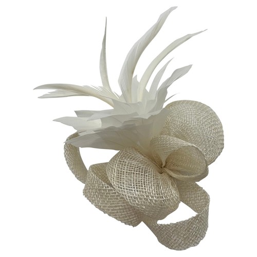 Small flower feather hair - small,