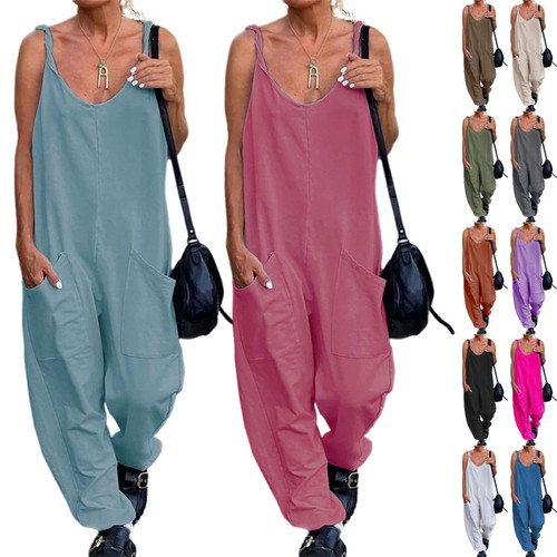 Loose fit strappy dungarees - loose,