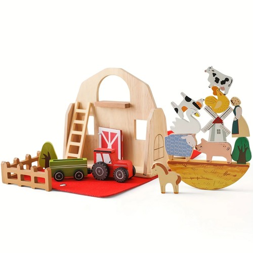 18pcs farm animals barn - farm,