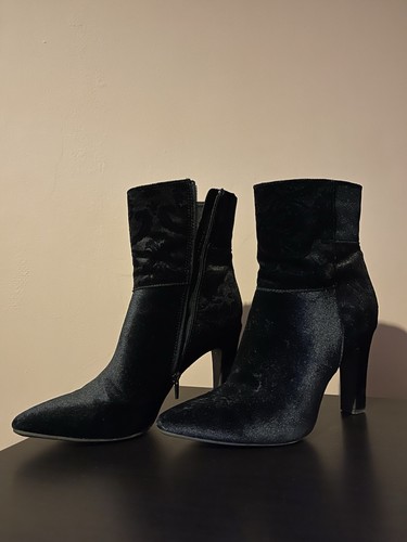 Deichmann black velour ellie - velour,