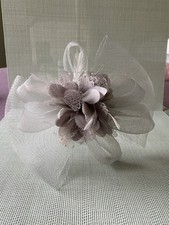 Silver Grey Fascinator