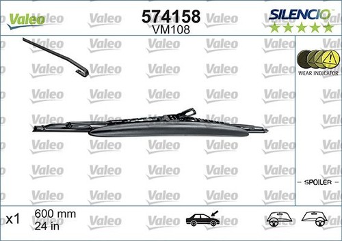 Valeo driver side - side, wiper
