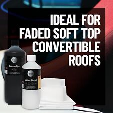 Convertible Roof Canvas Dye Kit with Colour Boost. Soft Top Restorer