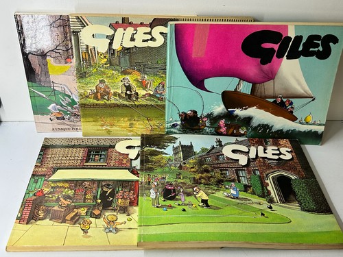 Giles cartoon books - giles, x5