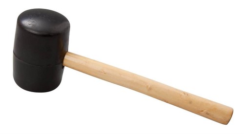 32oz rubber mallet with - rubber, wooden