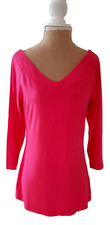 Kaleidoscope Ladies Cerise Pink V Neck Top T-shirt Blouse Size 12 BRAND NEW