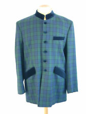 NEAL & PALMER TARTAN NEHRU JACKET..44"..ST. JAMES LONDON..UNWORN..£1295..LUXURY