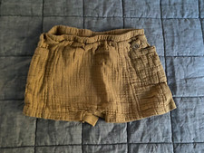 ZARA baby boys shorts stylish with pockets size 12-18m mustard