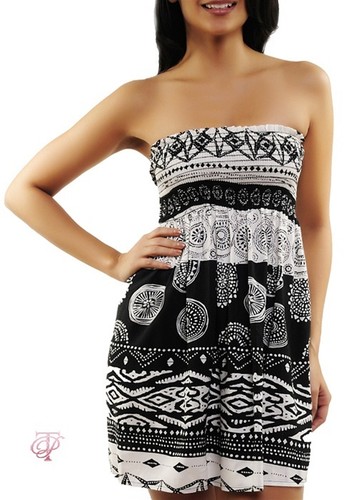 Women dress strapless summer - strapless,