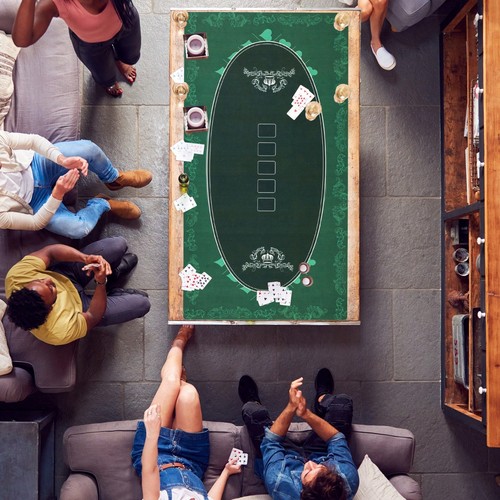 Player poker table mat - 12,