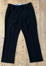  Woman's Principles Black straight Petite Trousers, Size 14P  W34 L30 VGC 