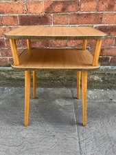 Side Table Telephone Lamp Teak