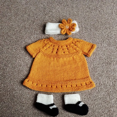 Hand knitted baby born - hand,