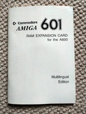 Commodore Amiga 601 RAM Expansion Card for the A600 Manual Multilingual Edition