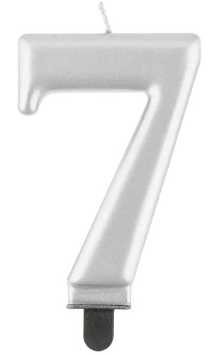 świeczka urodzinowa cyfra - Świeczka, 7
