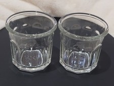 French Glass Jam Pot Set of 2