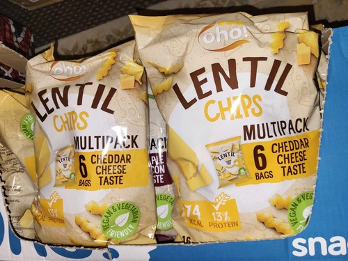 Lentil high protein chips - high,