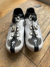 S-Works RD Carbon Fact White Black Cycling Shoes Mens UK 6.5 EU 40 Stiffness 12