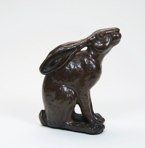 Solid bronze hot cast moon - bronze,