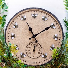 Bee Garden Wall Clock Outdoor