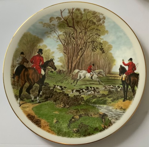 China hunting plate - china, 10"