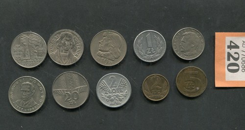 Lot coins of poland - 10,