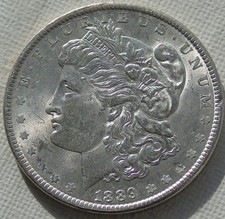 1889 USA Silver Morgan Dollar
