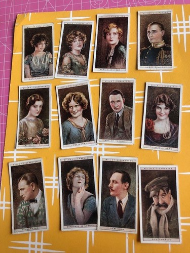 Cigarette cards wills cinema - cigarette,