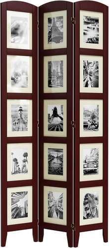 Walnut panel photo room - walnut, 3-panel