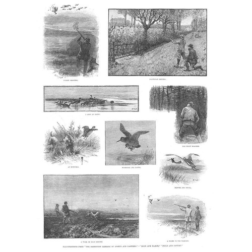 Victorian hunting scenes moor - hunting, scenes,