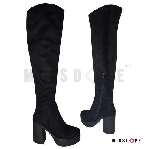 New black suede - new, knee