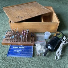 Expo Modellers Drill Rotary Tool 12V -Untested-Unit only Plus Bits In Wood-P462