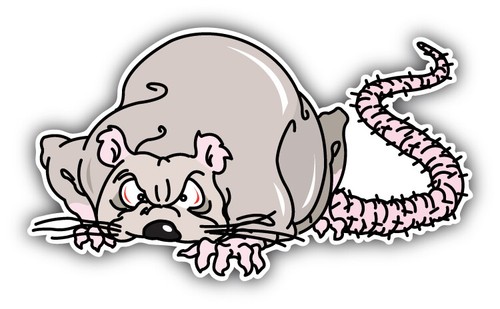 Scary rat sketch - rat, car