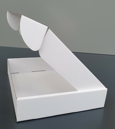 White cardboard lidded - white,