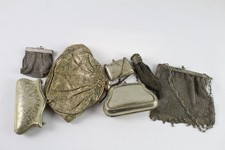 Antique Coin Purses Chainmail Handbag EPNS