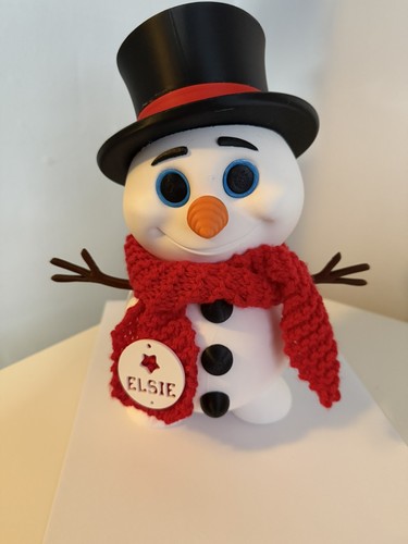 Personalised snowman figurine - personalised,