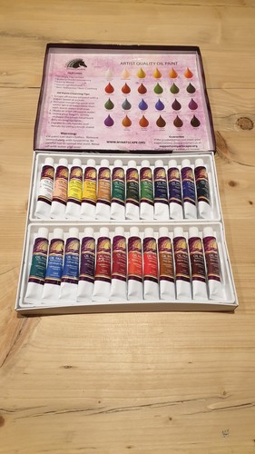 Oil colour paint set - colour,