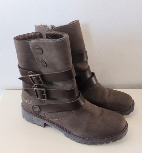 Blowfish boots brown fur - uk,