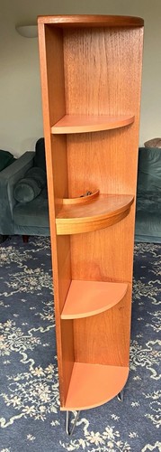 Plan teak corner shelf unit - g,