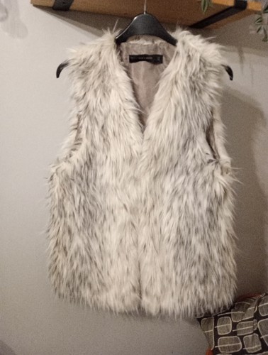 Zara basic faux - faux, gilet